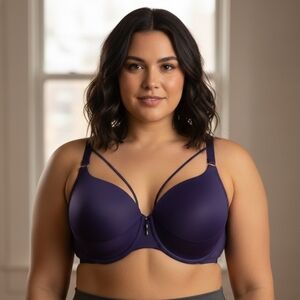 NWT ASHLEY GRAHAM Size 38G Elegant Purple Women's Bra